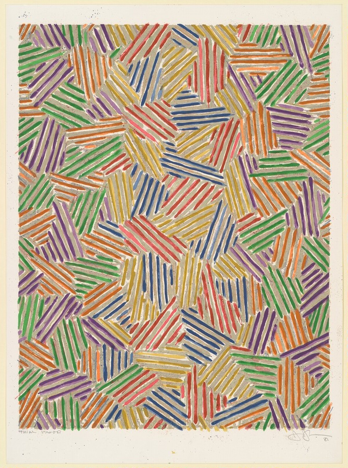 Cicada [trial proof] by Jasper Johns