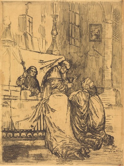 Communion in the Church of Saint Medard (La communion dans l'eglise St.-Medard)