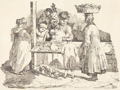 The Dozing Fishmonger (Le marchand de poissons endormie)