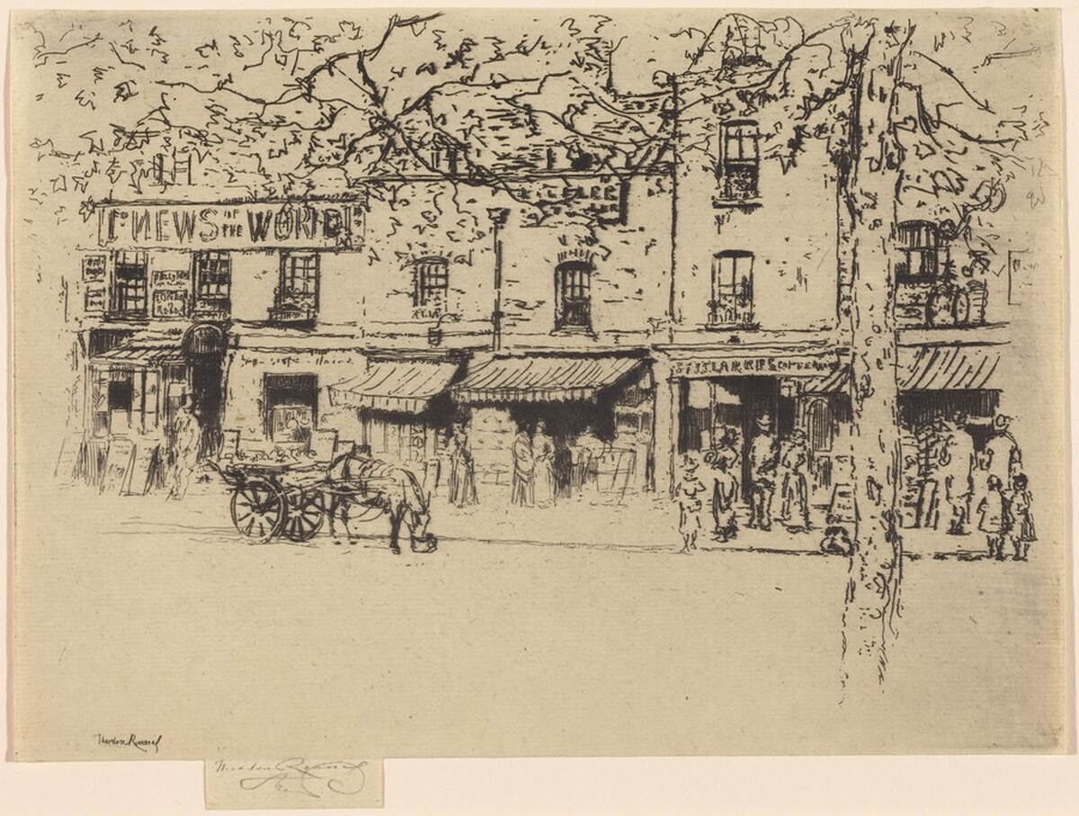 The Street, Chelsea Embankment by Théodore Roussel