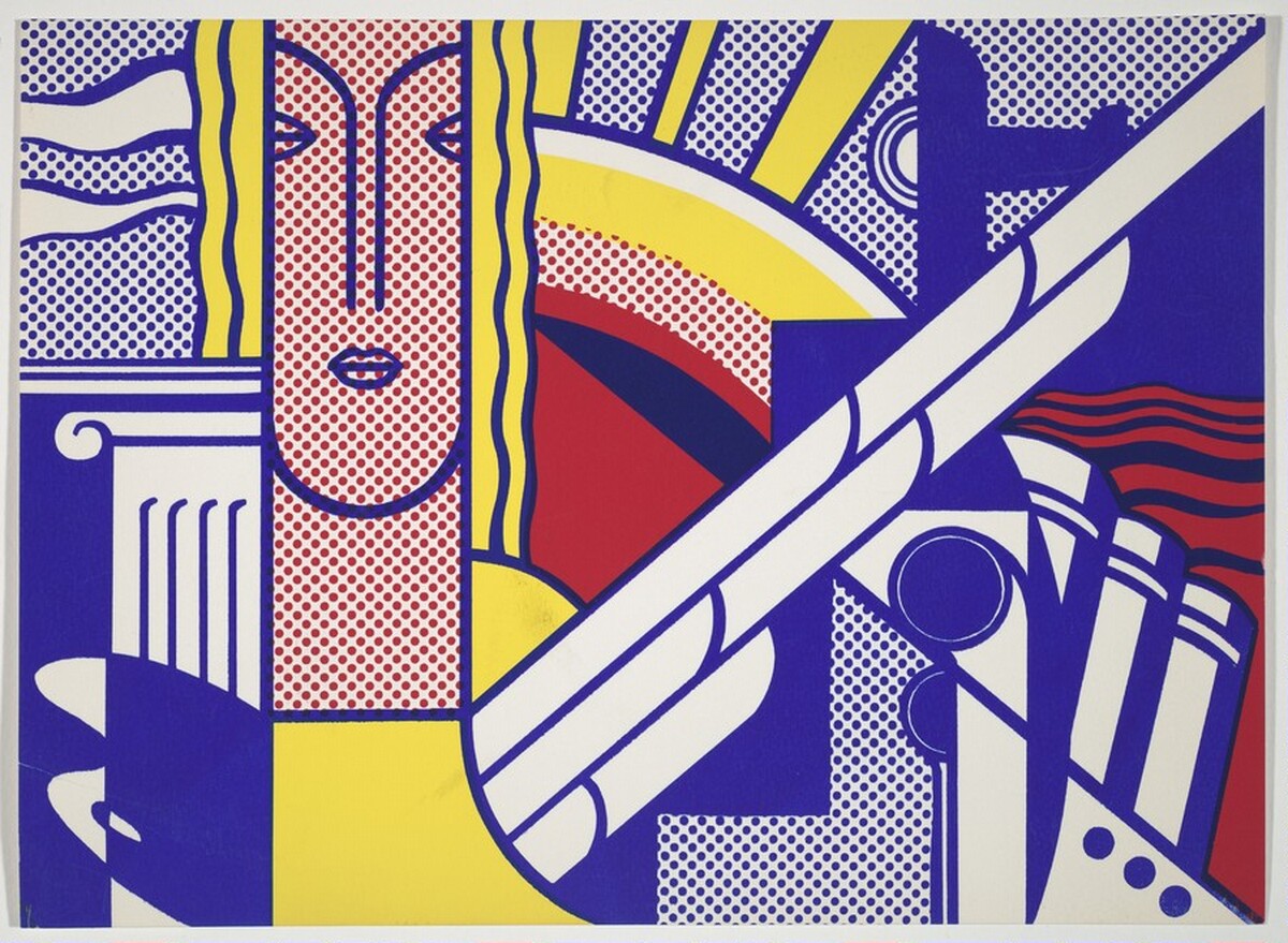 Modern Art Poster by Roy Lichtenstein