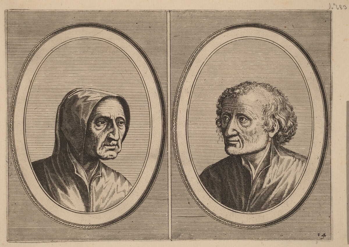 "Erlijcke Lyn" and "Snoepighe Steeve" by Johannes and Lucas van Doetechum after Pieter Bruegel the Elder