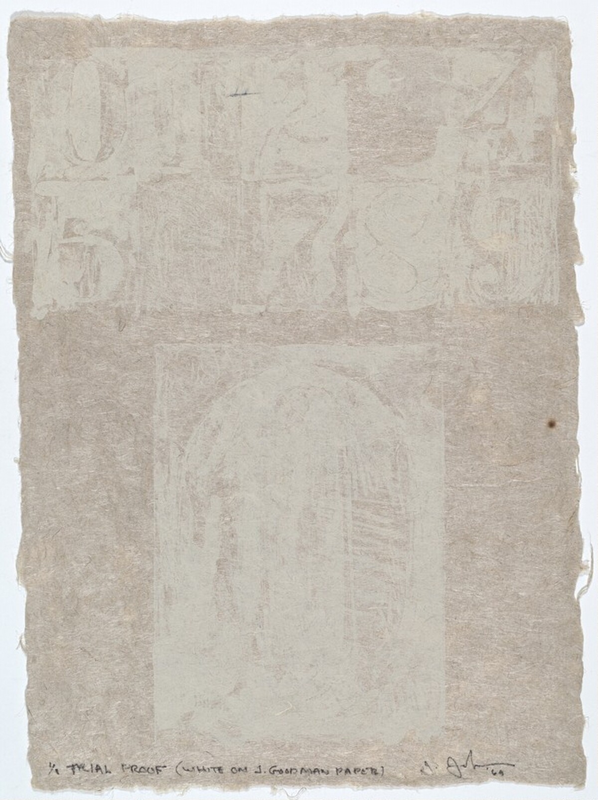 0 from 0-9 (Color) [trial proof] by Jasper Johns