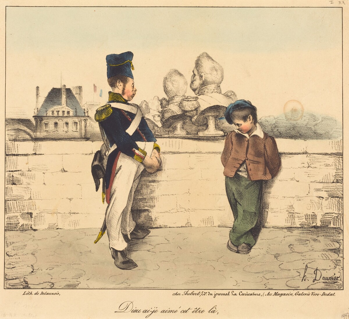 Dieu ai-je aimé cet être la by Honoré Daumier
