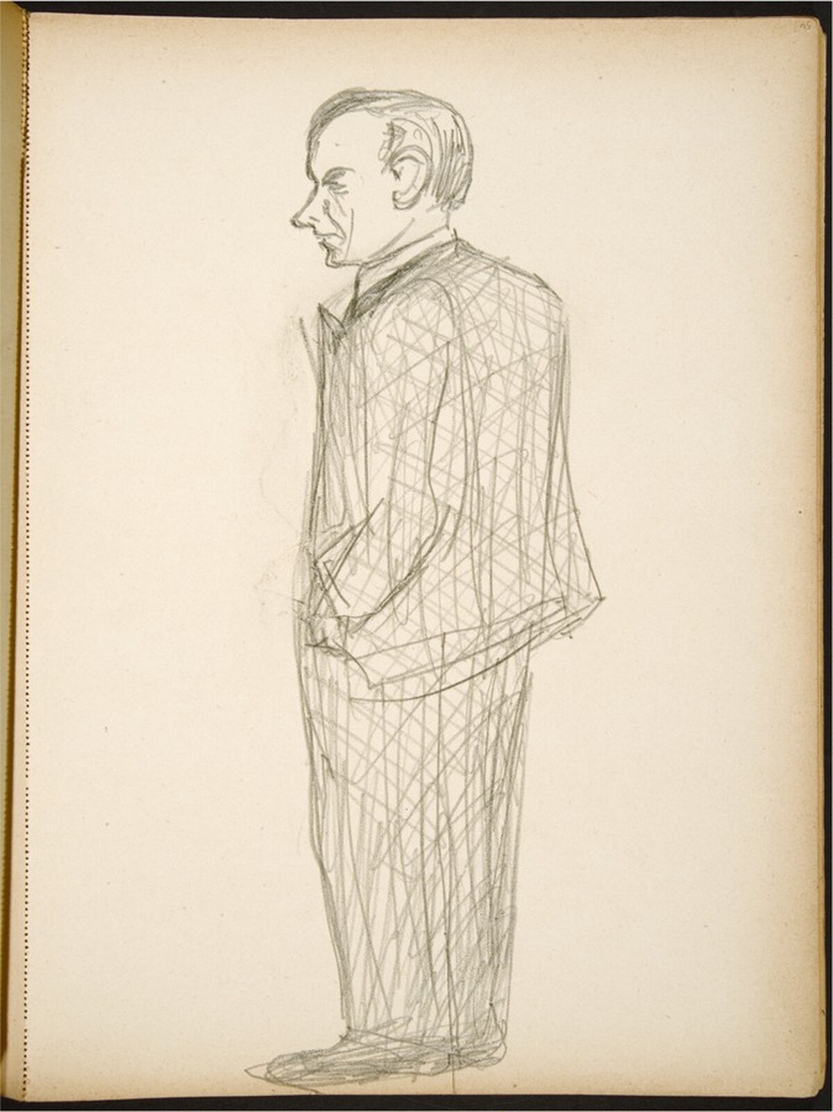 Bildnis Friedrich Vordemberge-Gildewart (Portrait of Friedrich Vordemberge-Gildewart) [p. 56] by Max Beckmann