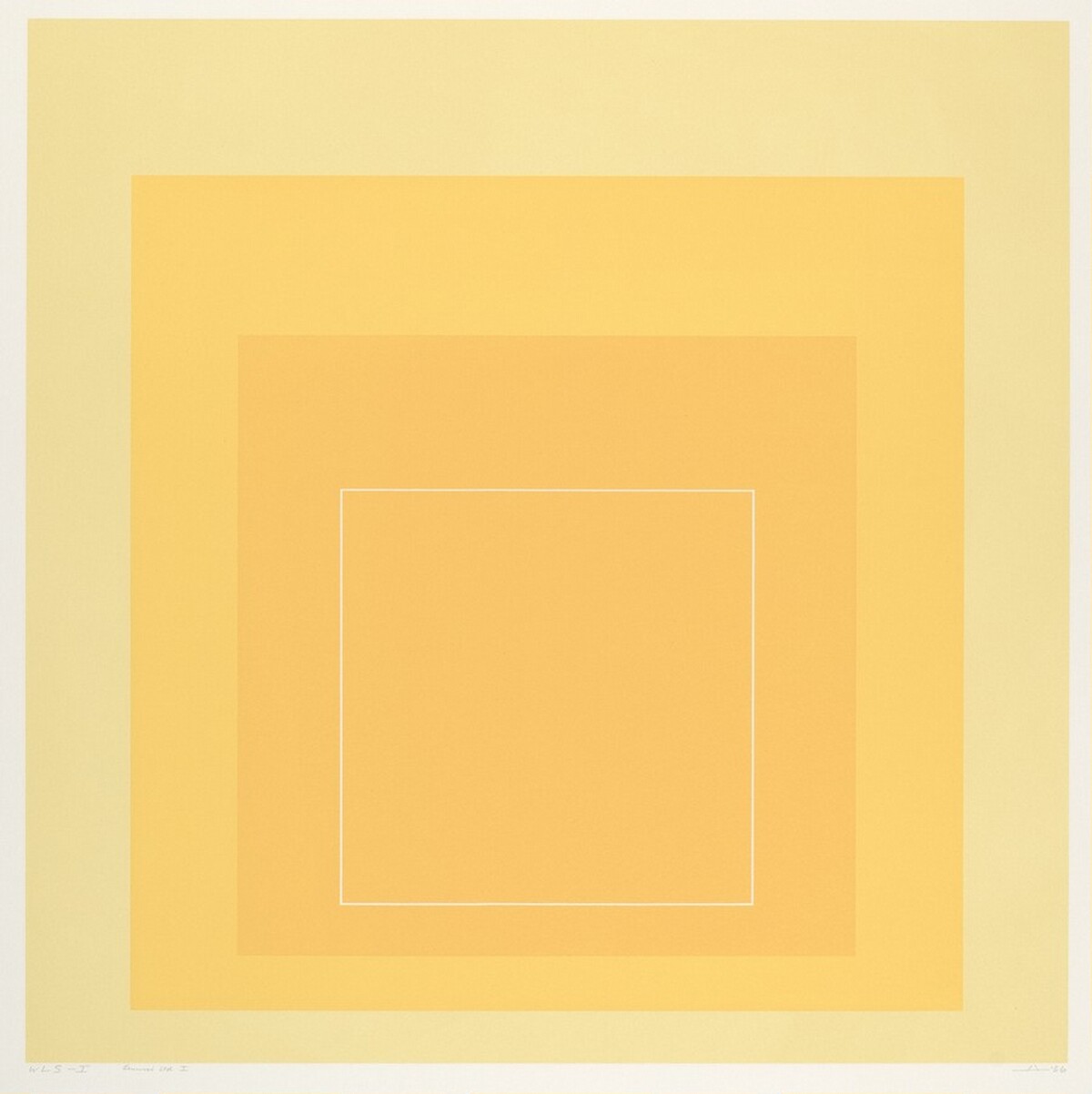 WLS I from White Line Squares (Series I) by Josef Albers