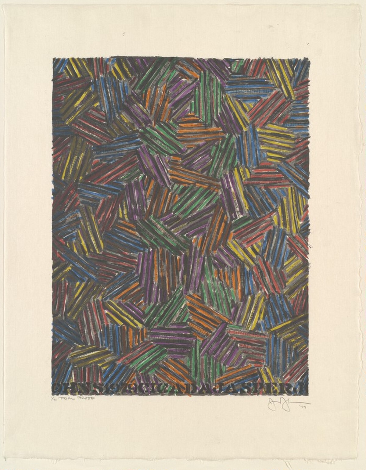Cicada II [trial proof] by Jasper Johns