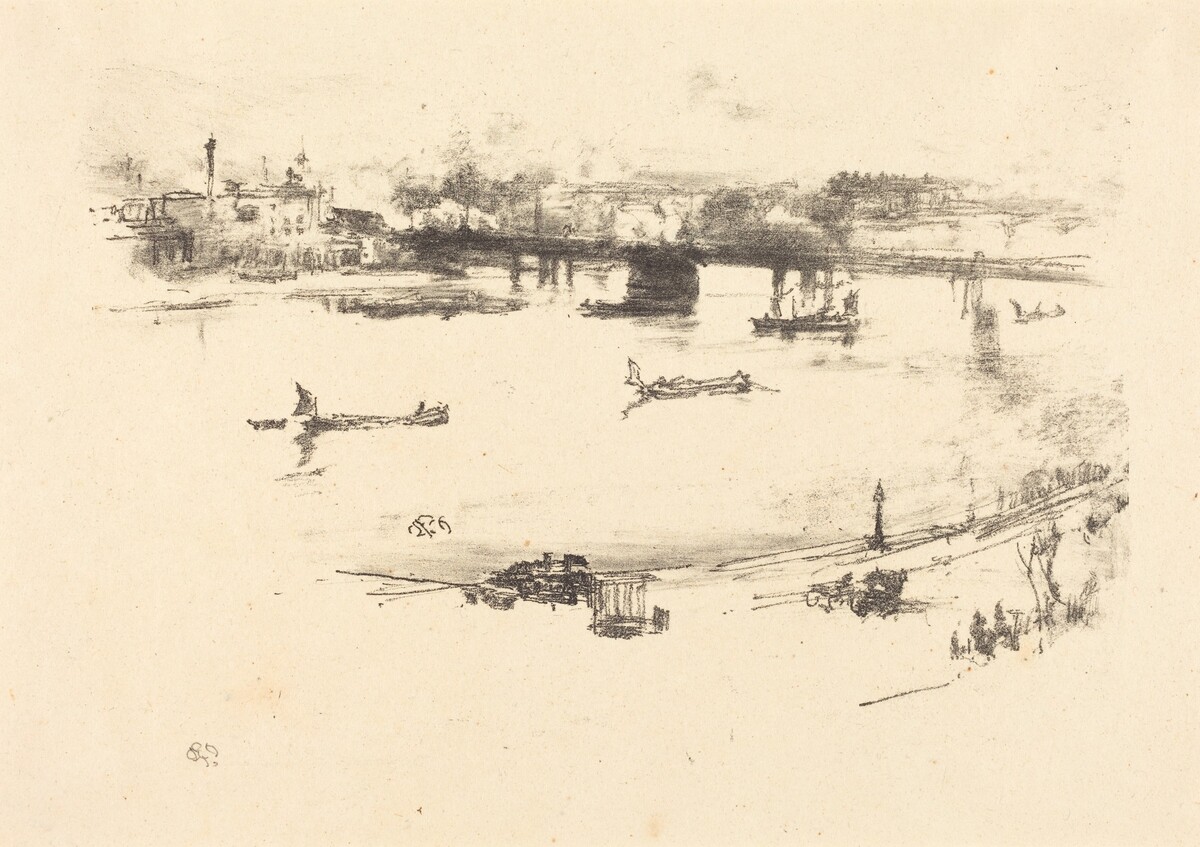 Charing Cross Railway Bridge by James McNeill Whistler