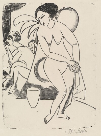 Naked Girls in the Studio (Nackte Mädchen im Atelier)