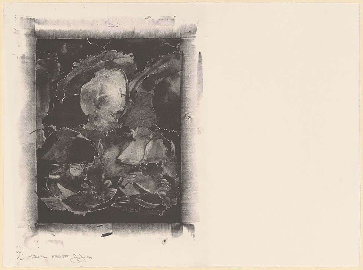 After Holbein (In Portfolio Artists against Torture) [trial proof] by Jasper Johns