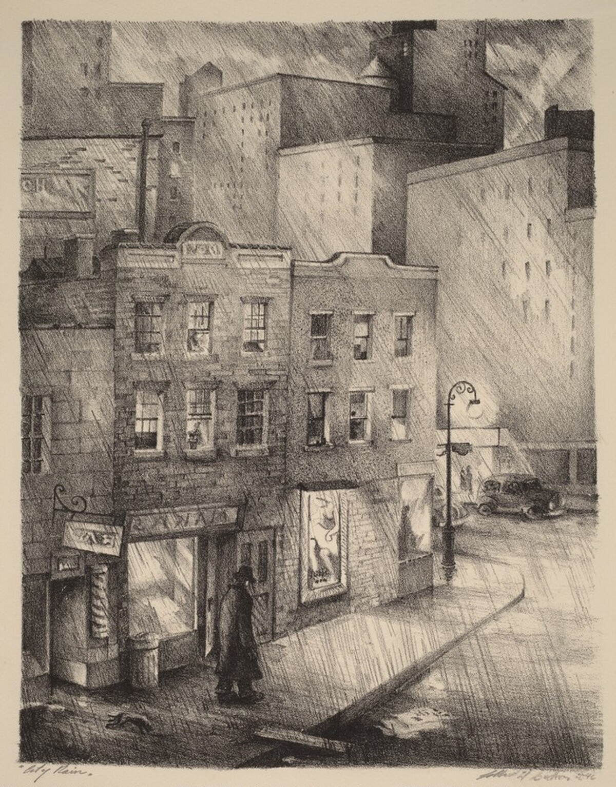 City Rain by Albert Herrman Decker