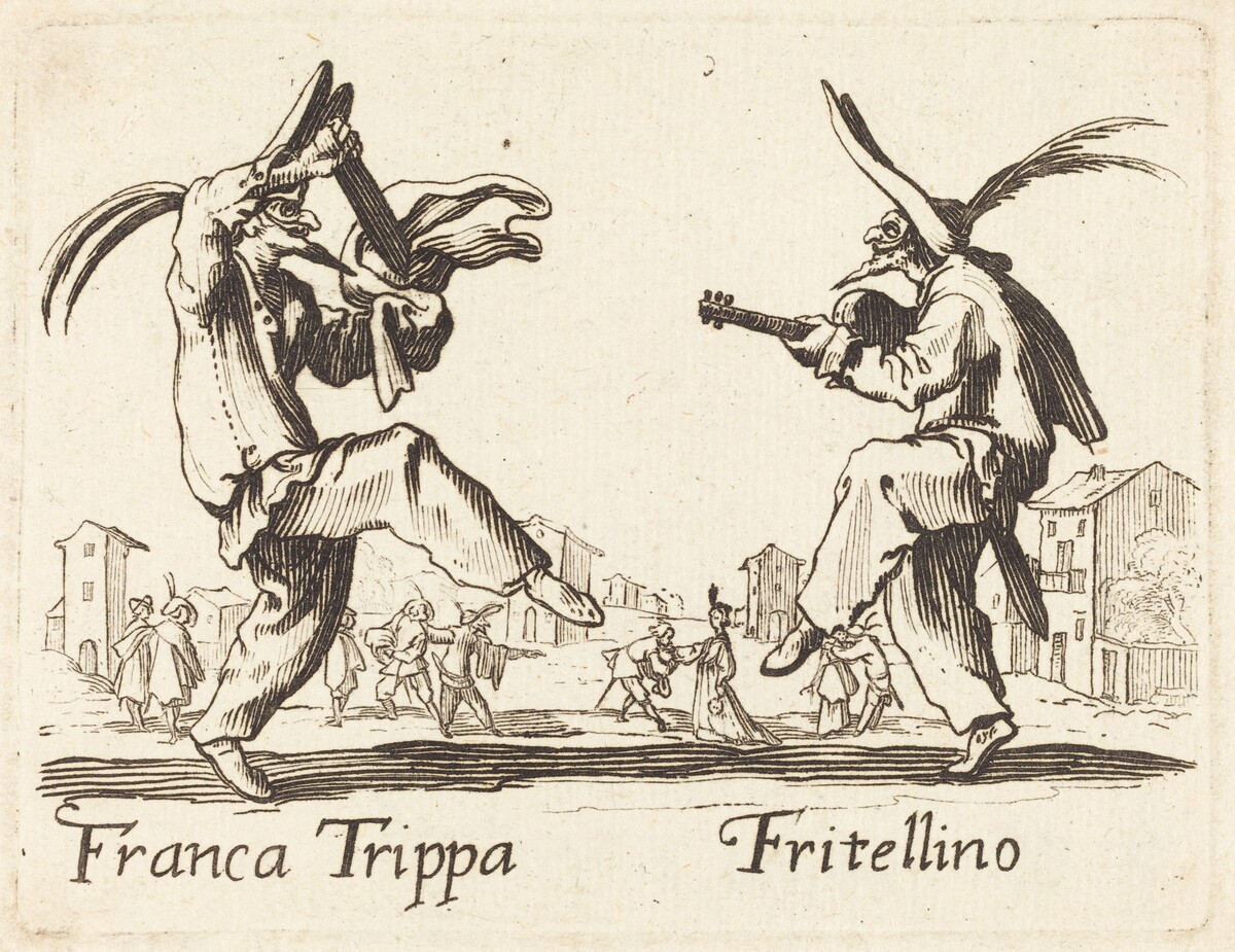 Franca Trippa and Fritellino by after Jacques Callot