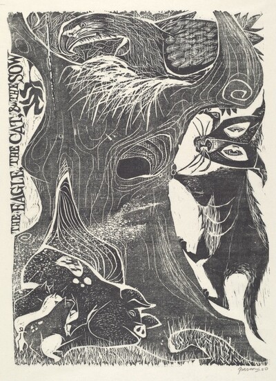 The Eagle, the Cat, and the Sow