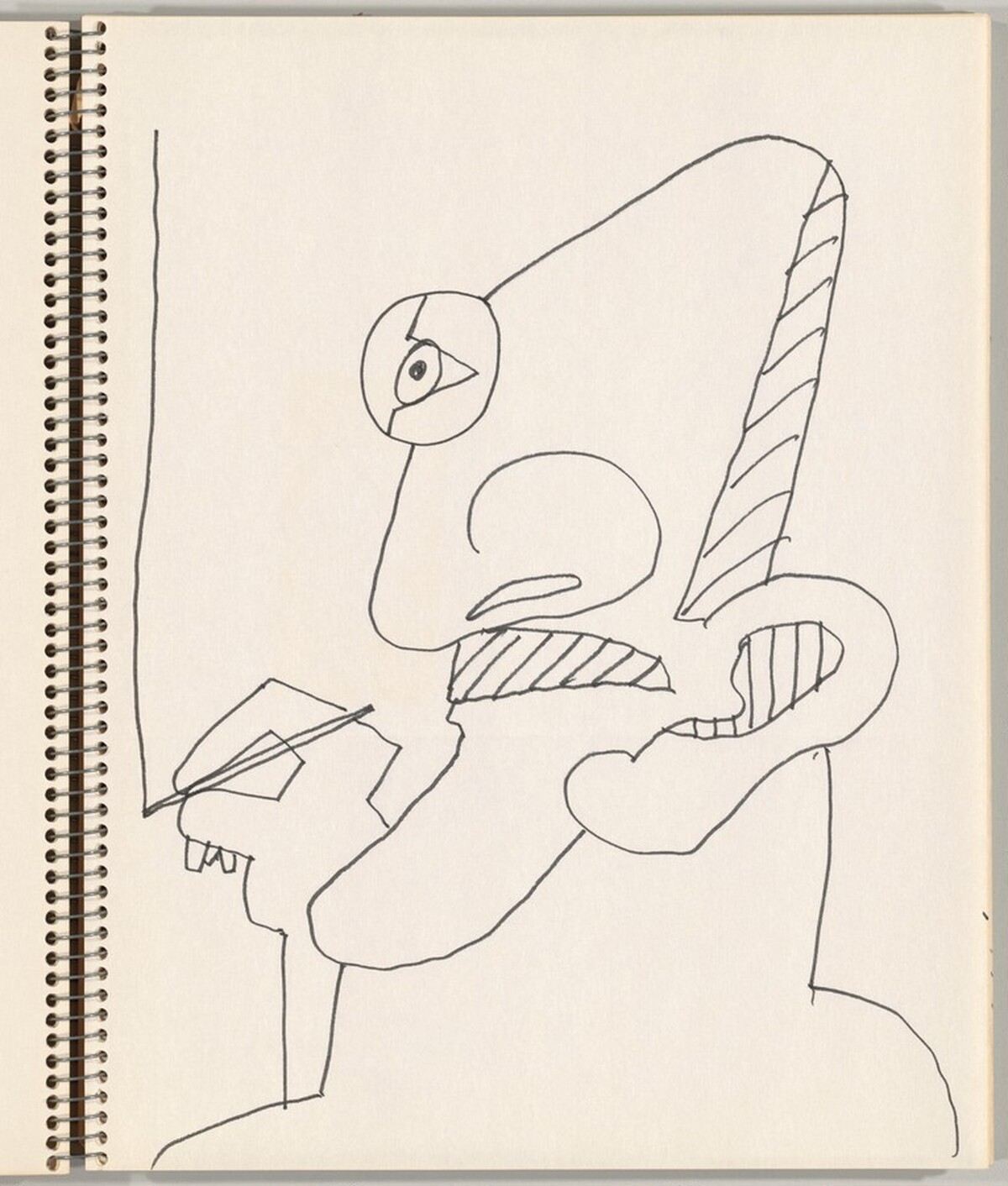 Self-Portrait, Drawing by Saul Steinberg