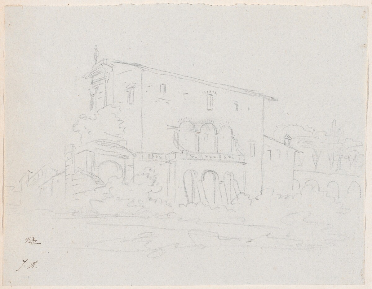 A Roman Church by Jacques-Louis David