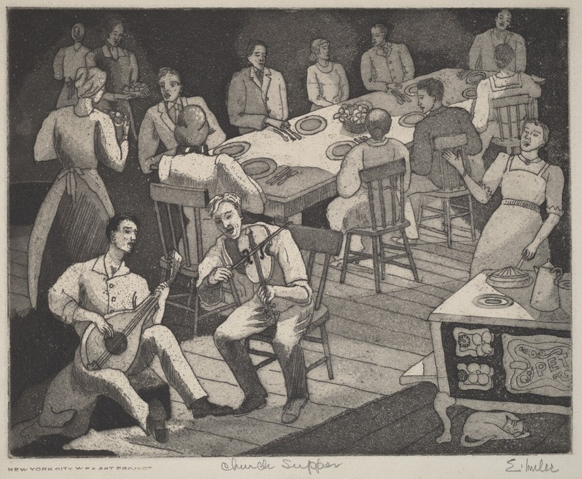 Church Supper by Edgar Imler