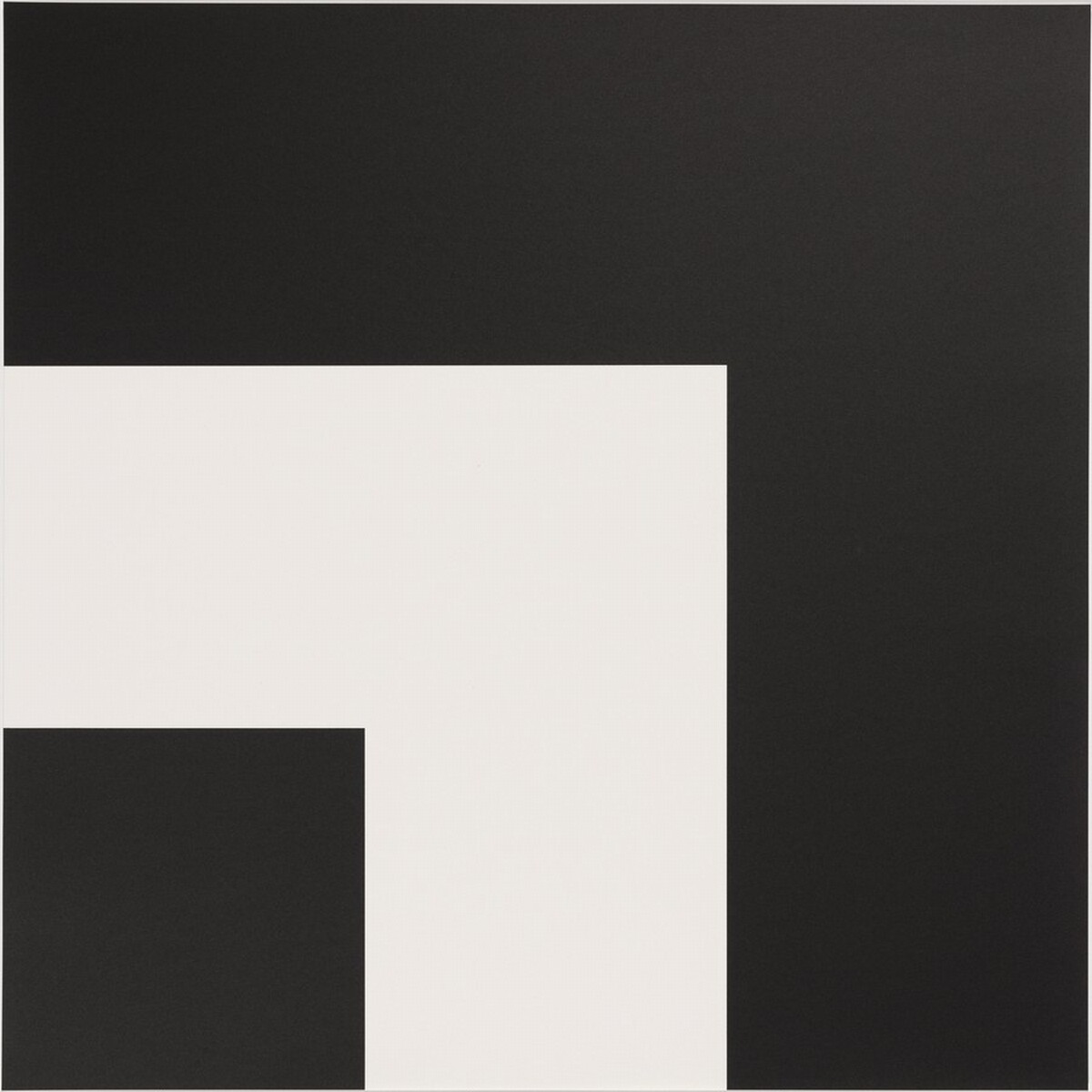 Two Blacks and White by Ellsworth Kelly