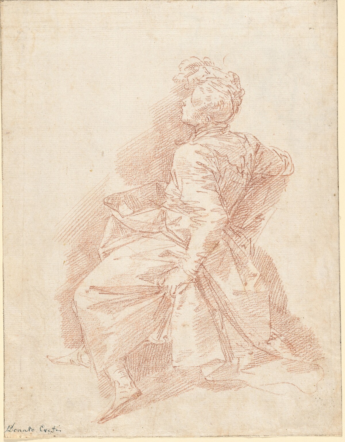 A Seated Man by Donato Creti