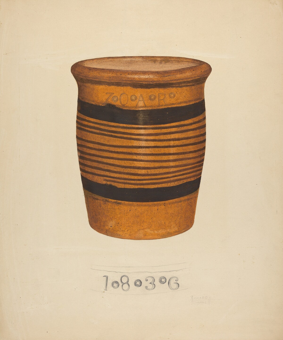 Zoar Flower Pot by Richard Barnett