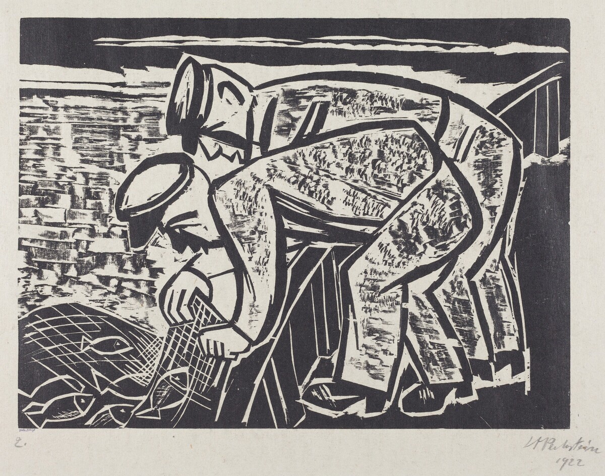 Two Fishermen by Max Pechstein