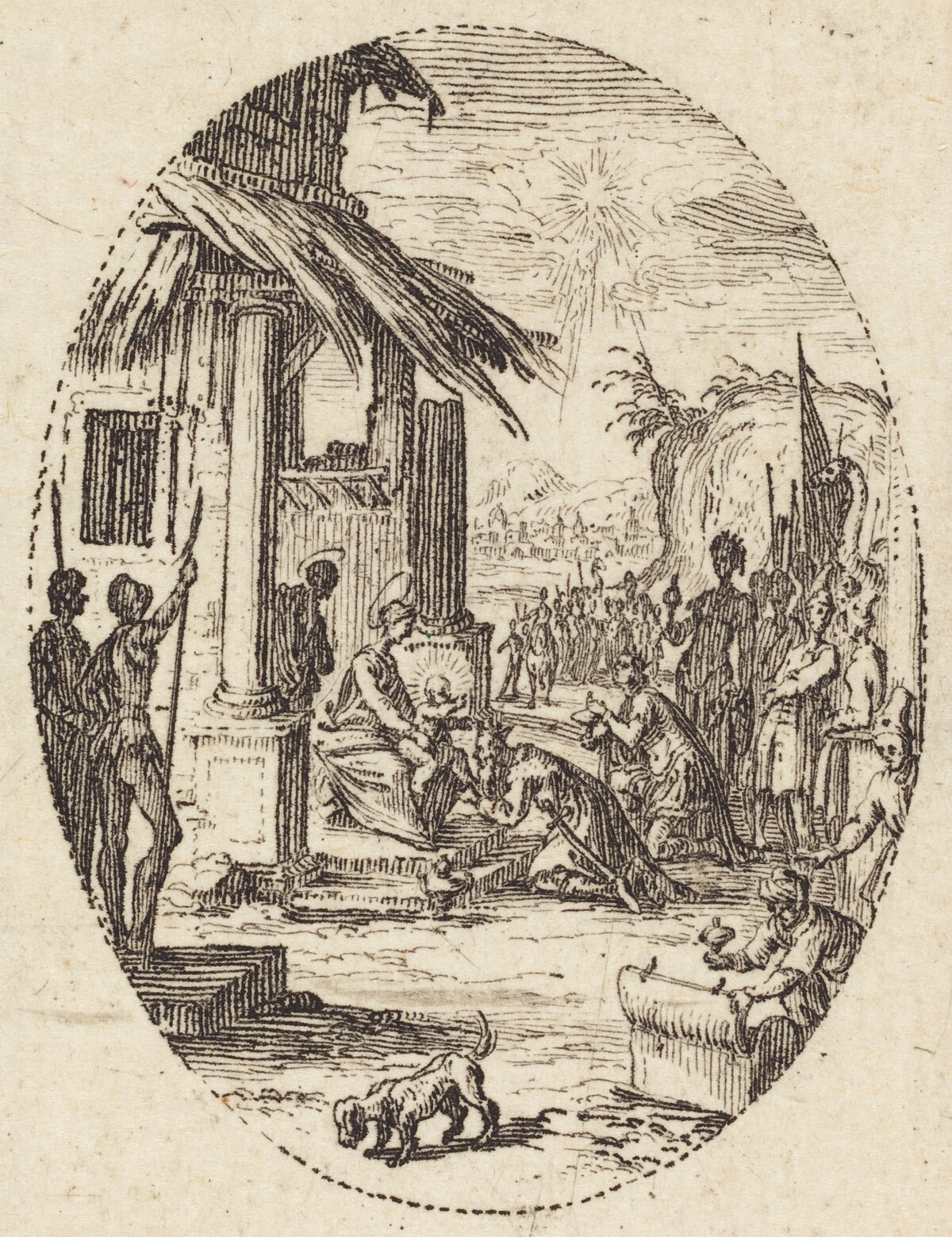 The Adoration of the Magi by Jacques Callot