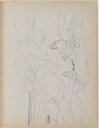 Sally Sketching Bathers