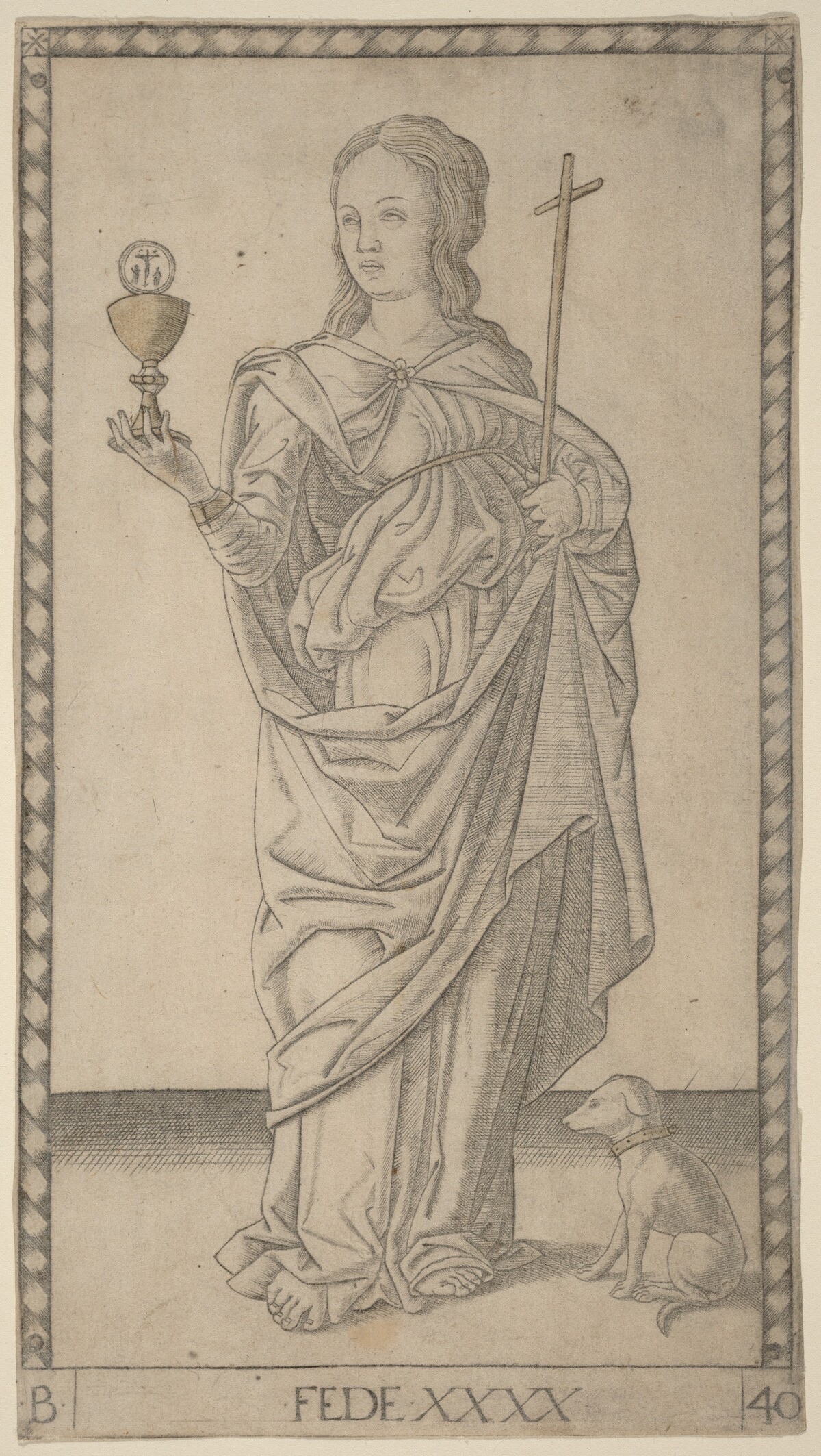 Fede (Faith) by Master of the E-Series Tarocchi