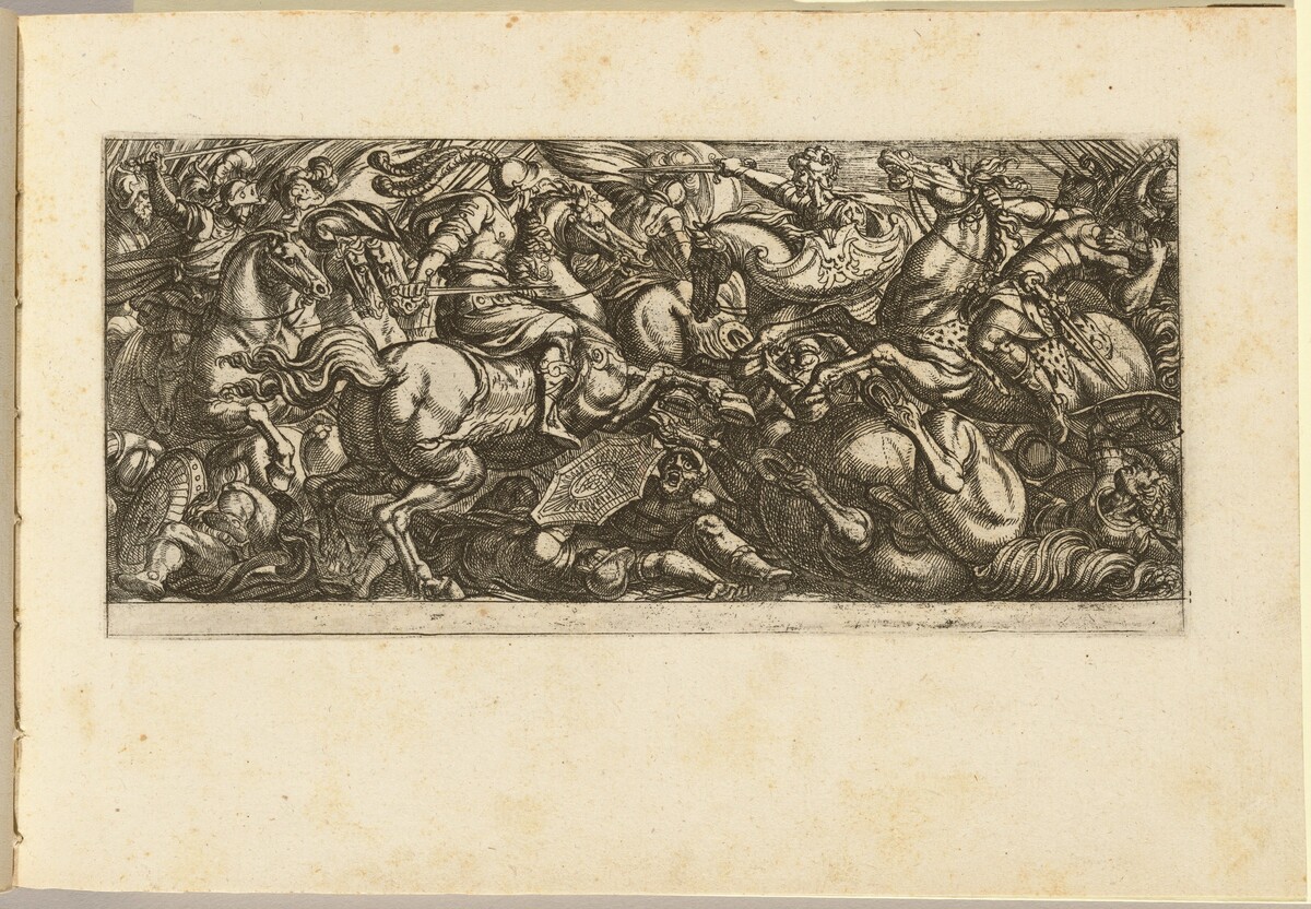 Cavalry Charge with Soldiers and Horses Trampled by Antonio Tempesta