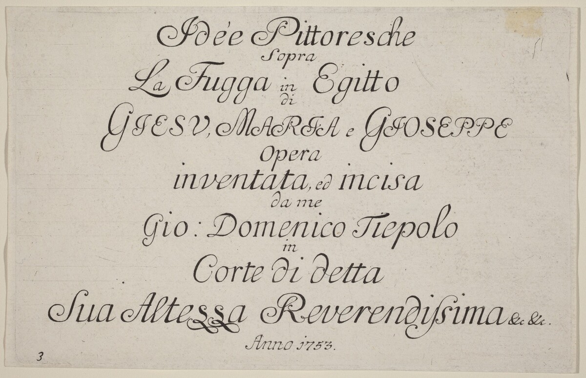 Title Page by Giovanni Domenico Tiepolo