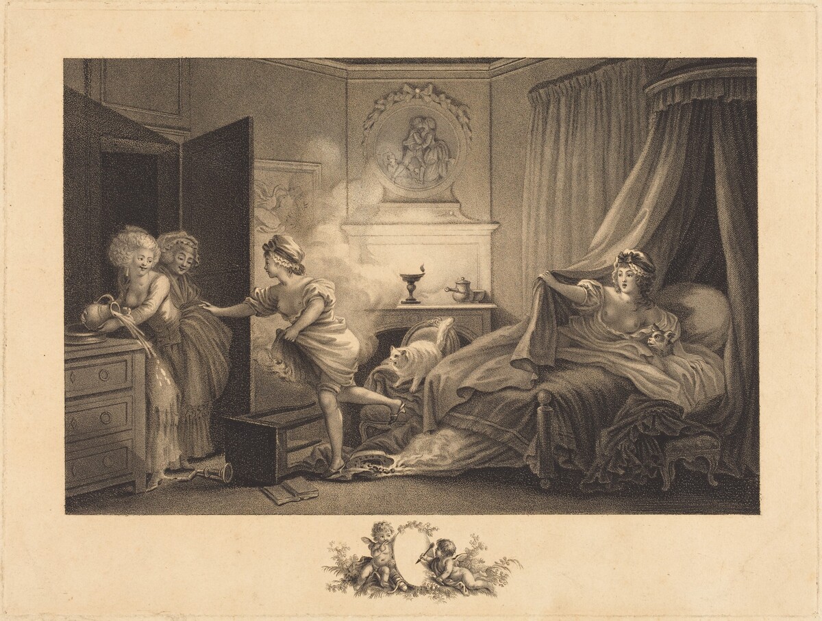 Ma chemise brule by Auguste-Claude-Simon Legrand after Jean-Honoré Fragonard