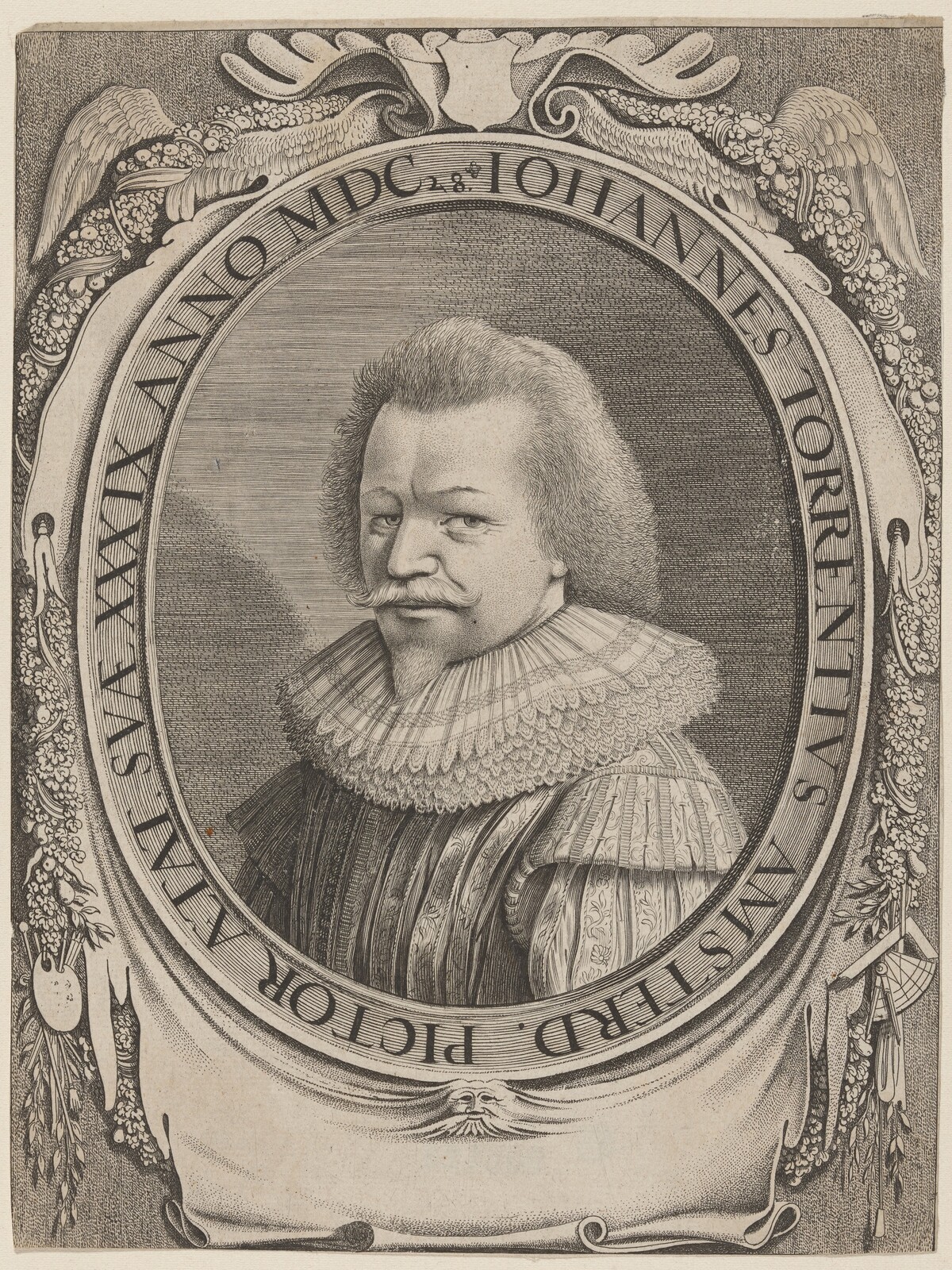 Johannes Torrentius, Dutch Painter by Jan van de Velde II after Simon de Passe
