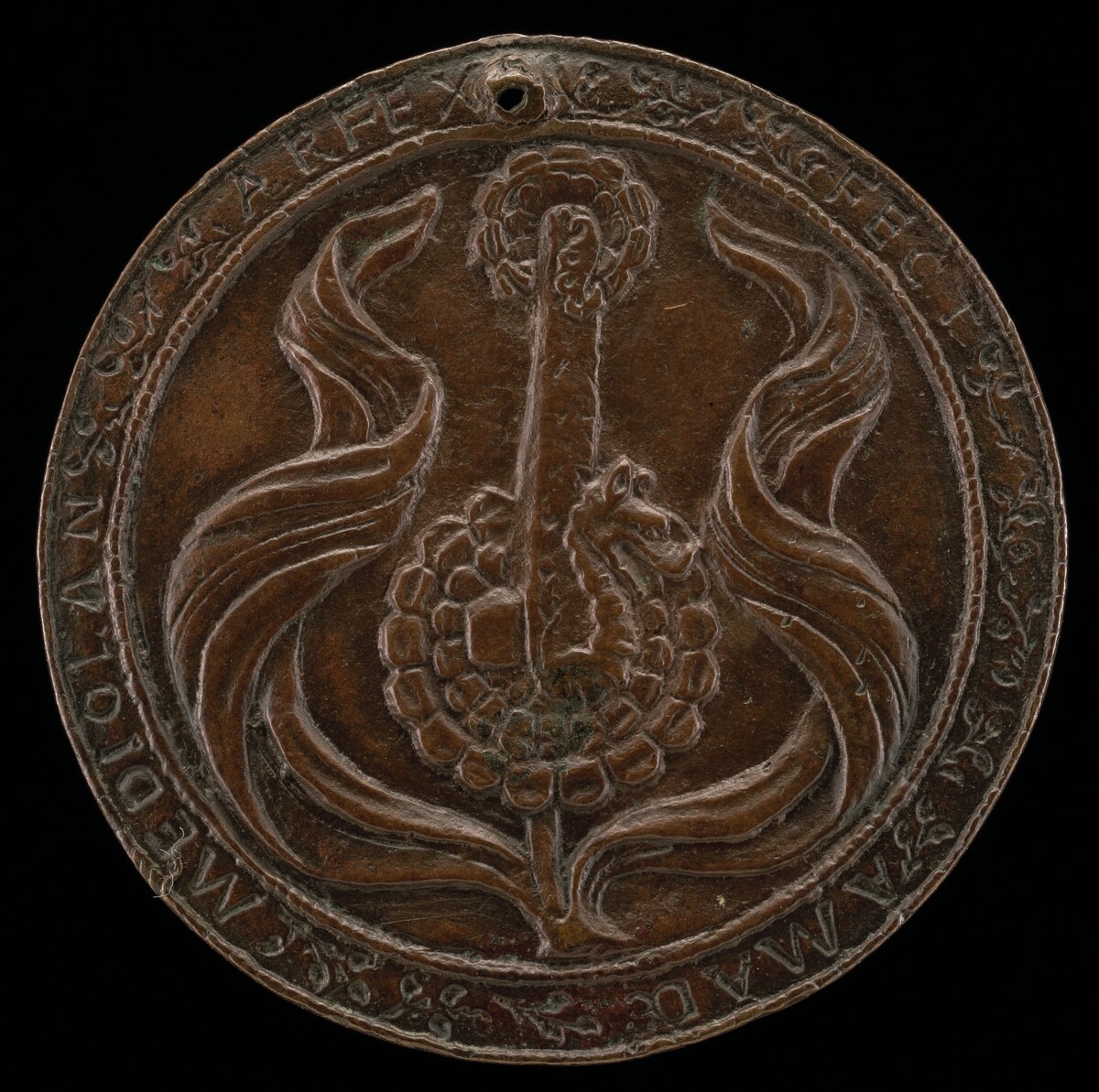 Flower and Door Knocker [reverse] by Amadio da Milano