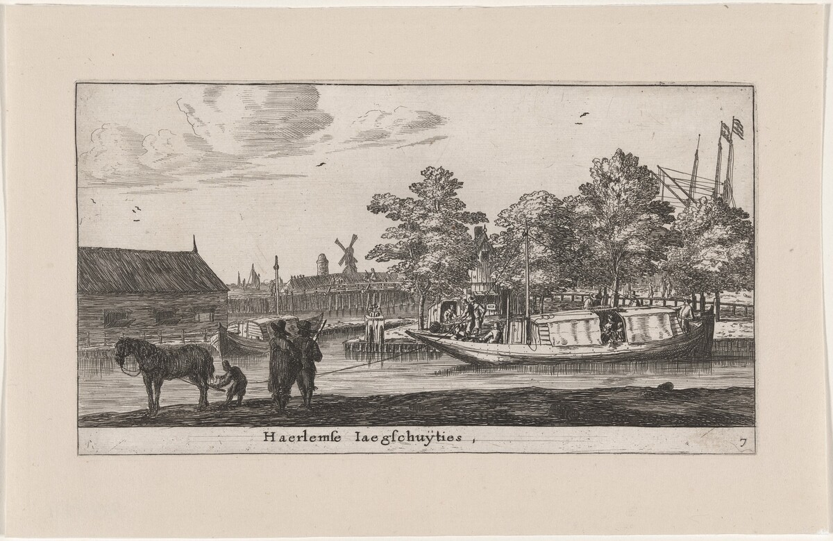 The Haarlem "Trekschuiten" by Reinier Nooms, called Zeeman