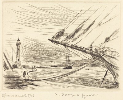 Bow of a Ship, Saint-Tropez  (Saint-Tropez, la proue du voilier)