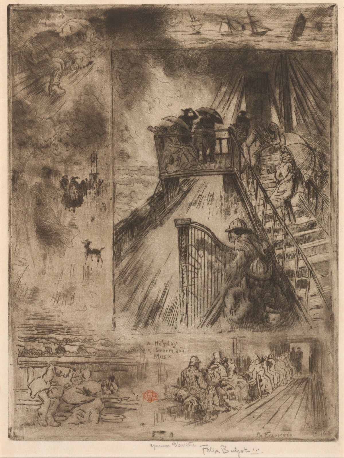 La Traversée (The Passage) by Félix-Hilaire Buhot