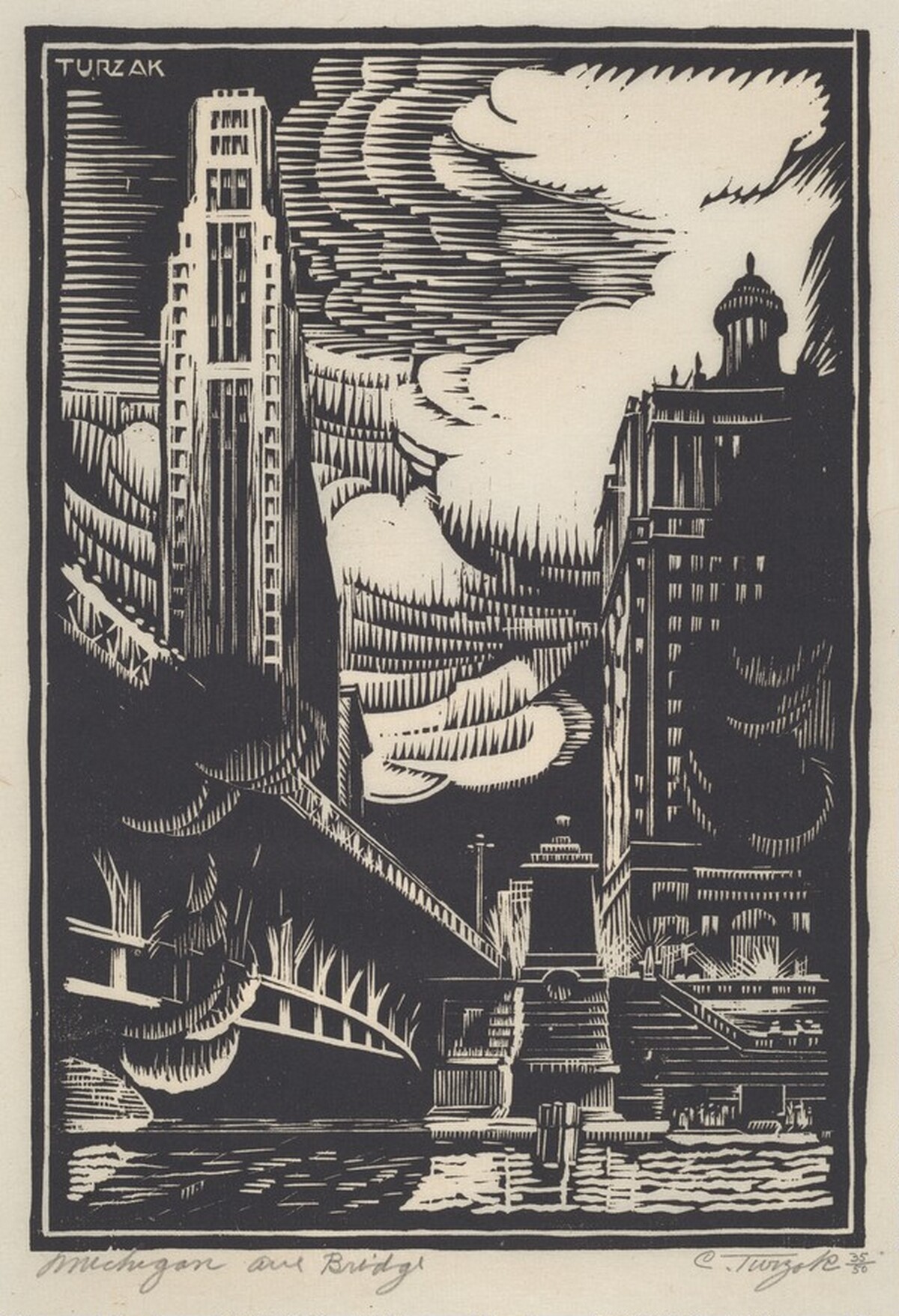 Michigan Avenue Bridge by Charles Turzak