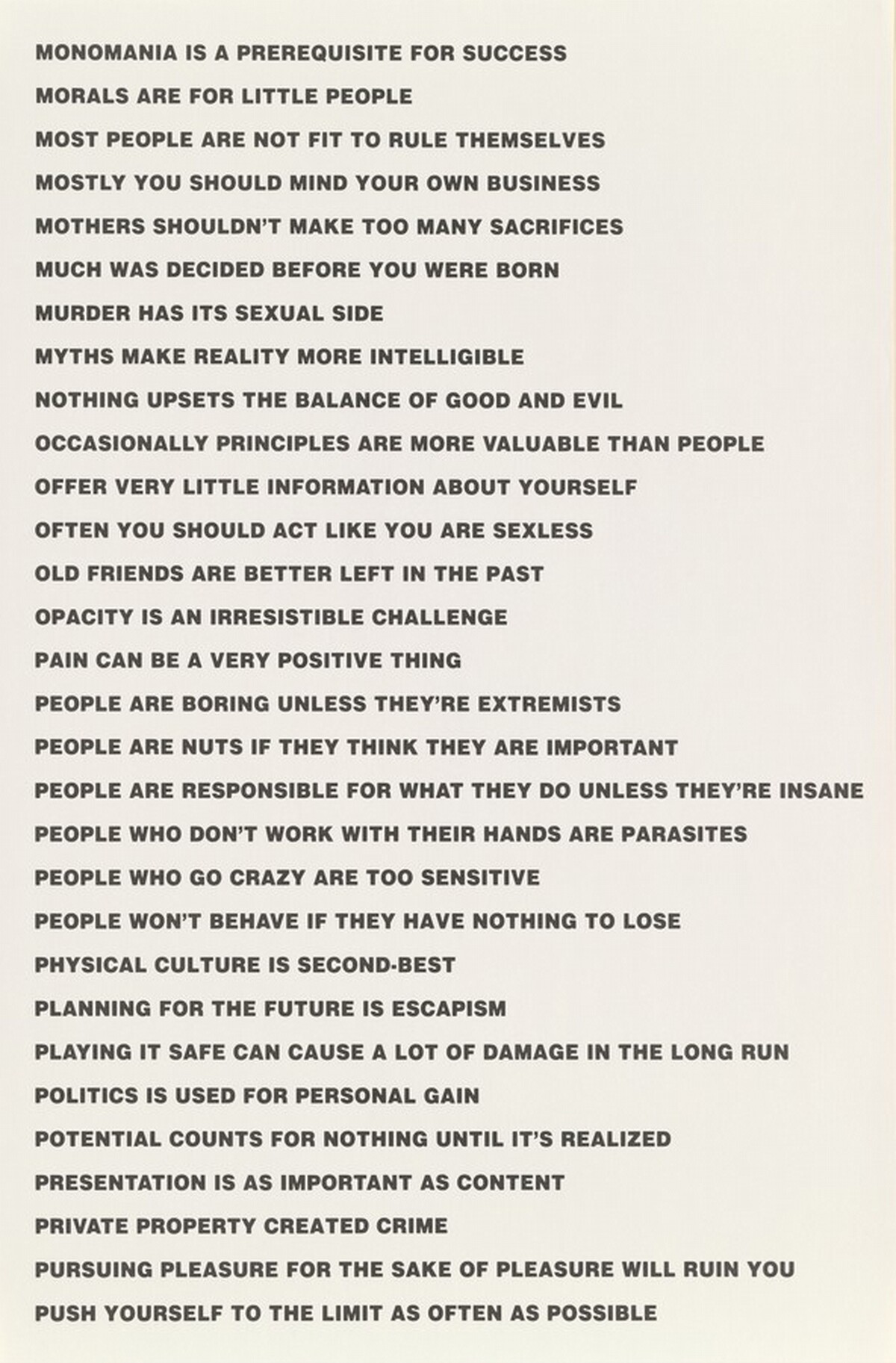 Truism by Jenny Holzer