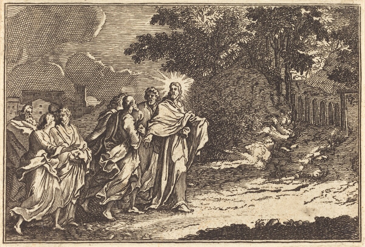 Christ Arrives on the Mount of Olives by after Sébastien Le Clerc I
