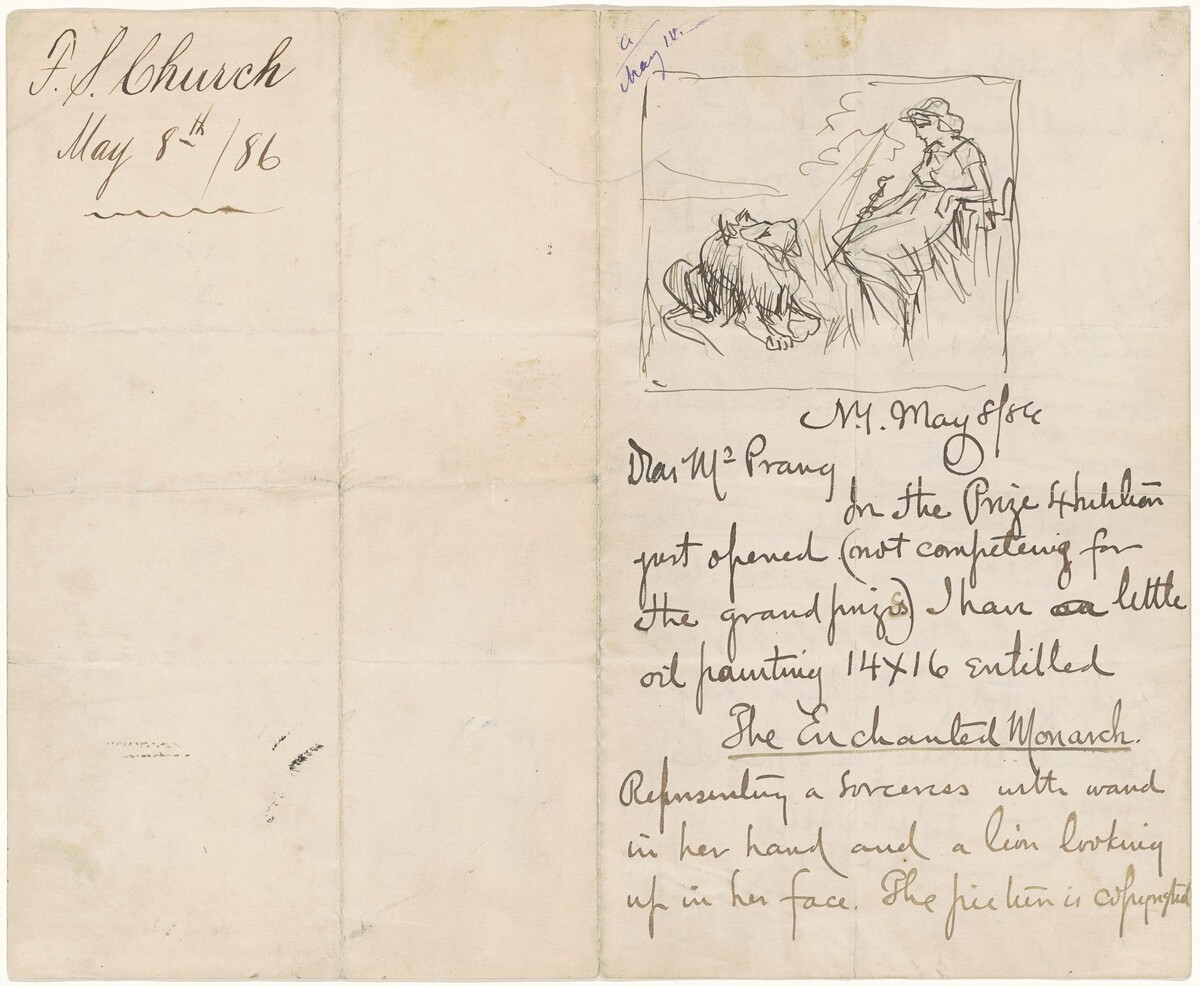 Study after "The Enchanted Monarch" by Frederick Stuart Church