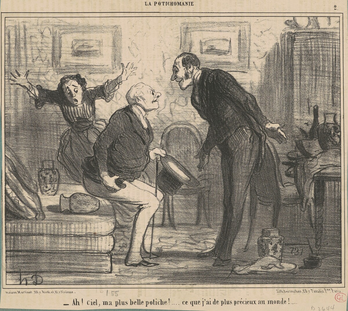 Ah! Ciel, ma plus belle potiche! ... by Honoré Daumier