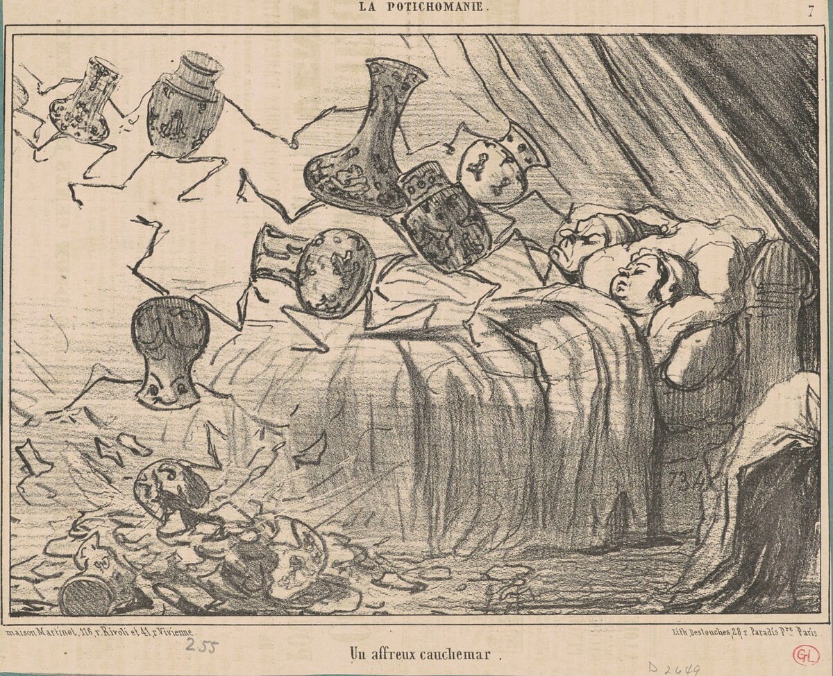 Un affreux cauchemar by Honoré Daumier
