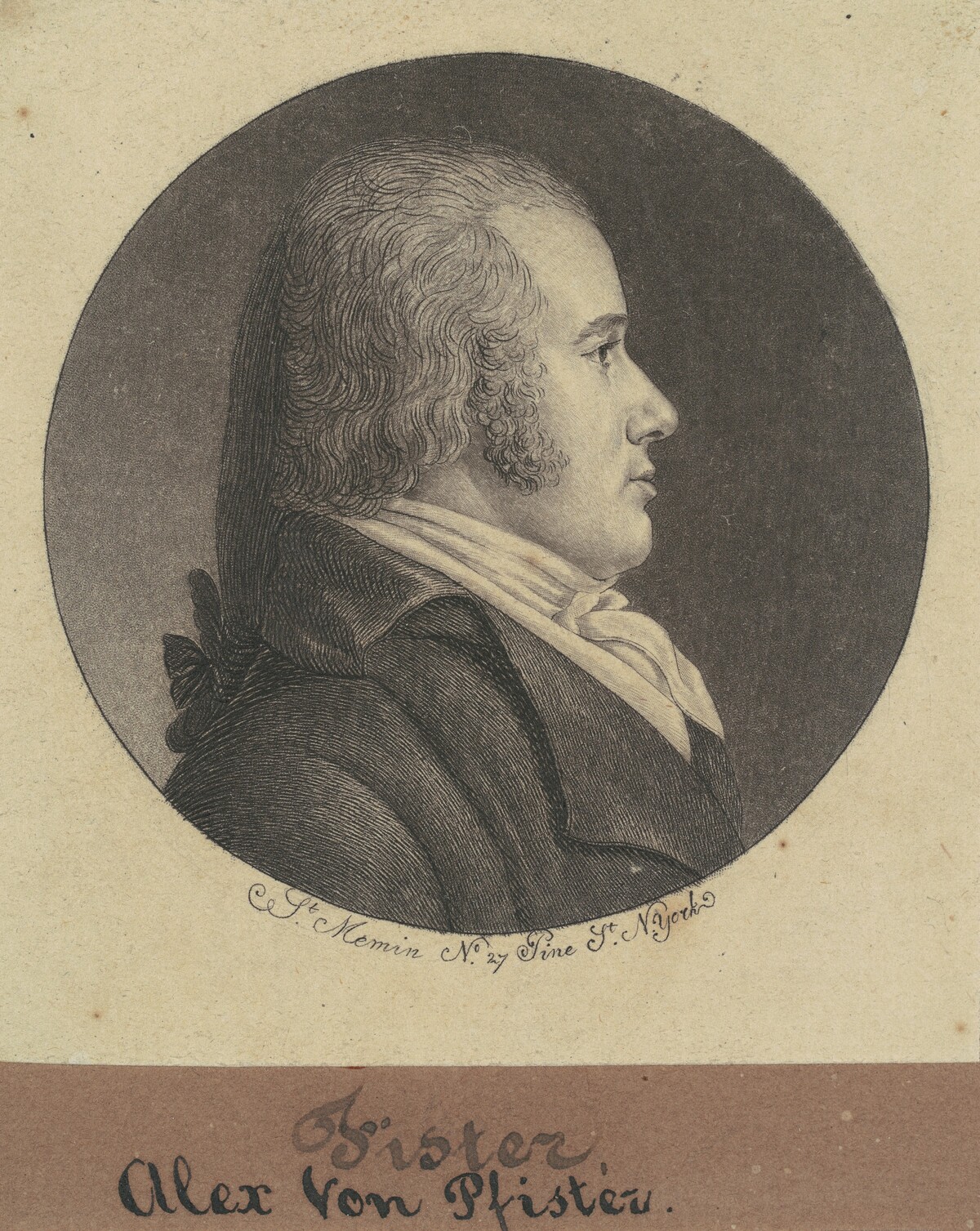 Alexander von Pfister by Charles B. J. Févret de Saint-Mémin