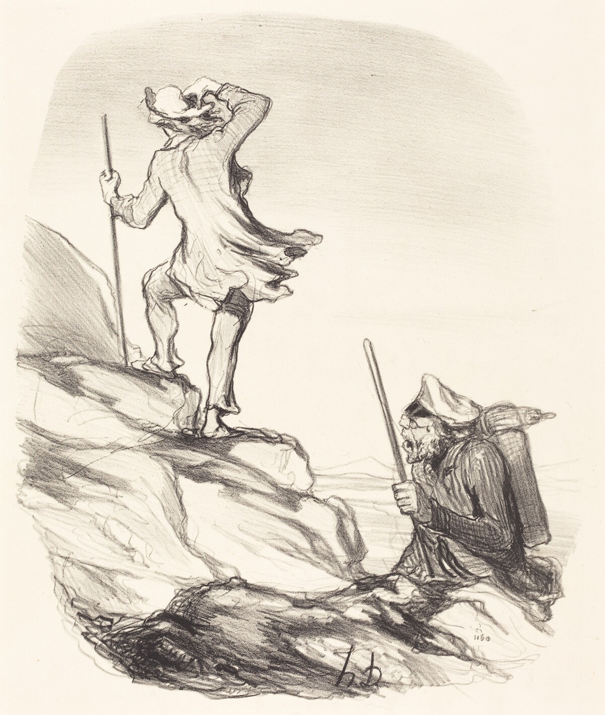 Aperçois-tu un lieu civilisé... by Honoré Daumier