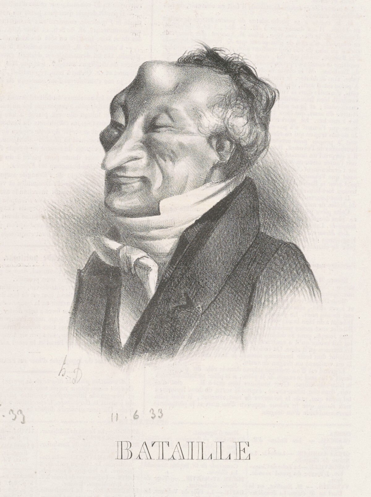 Bataille (Alex. Simon Pataille) by Honoré Daumier