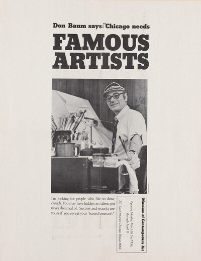 Don Baum Says Chicago Needs Famous Artists