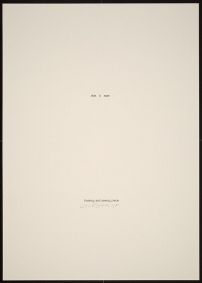 Thinking and Seeing Piece 2/3