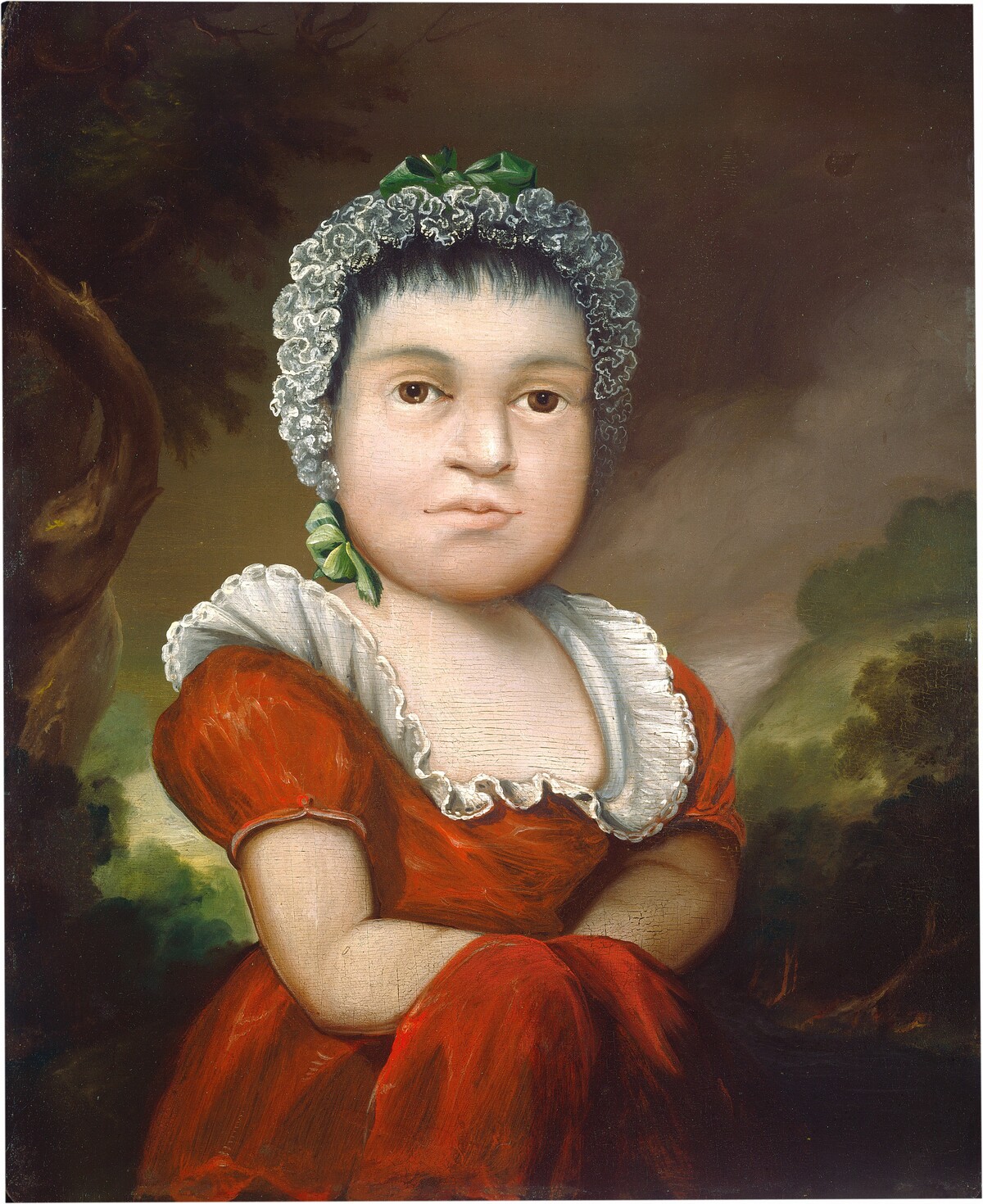Portrait of a Child by Attributed to Edward Hicks