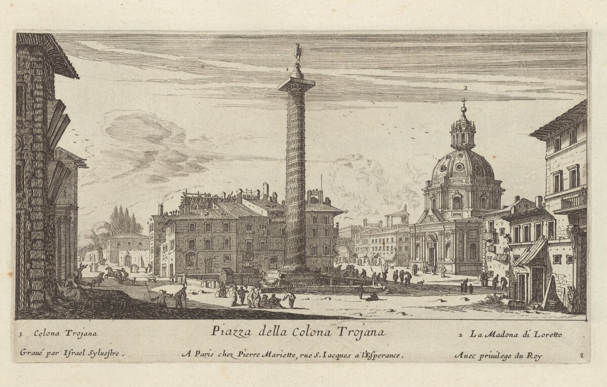Piazza della Colona Trojana by Israël Silvestre