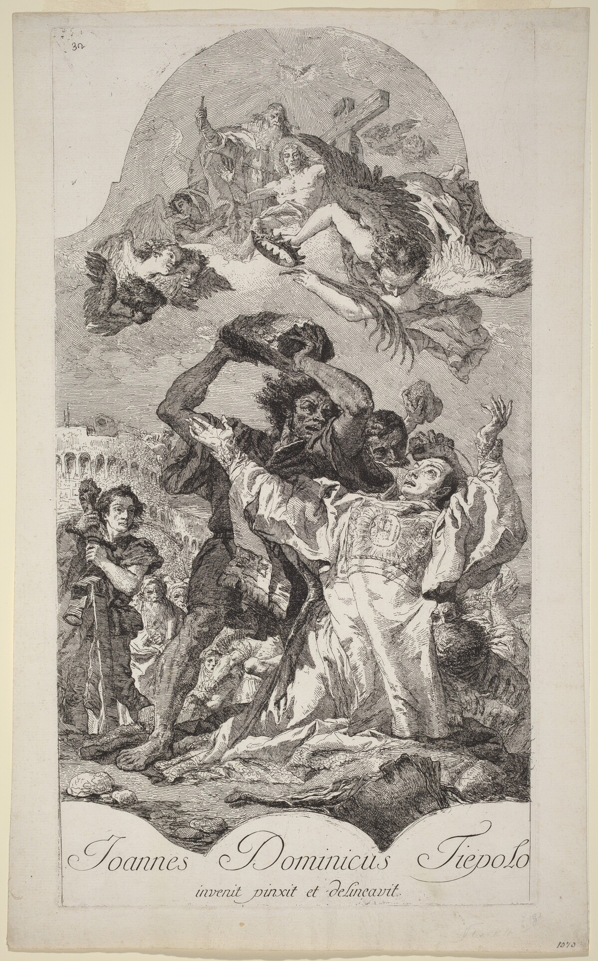 The Stoning of Saint Stephen by Giovanni Domenico Tiepolo
