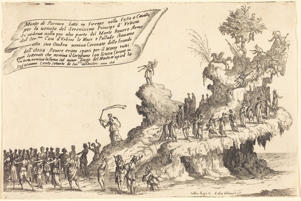 The Float of Mount Parnassus by Jacques Callot